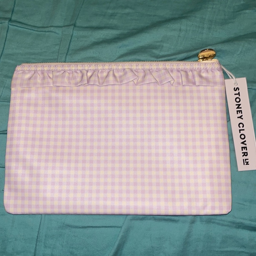 Stoney Clover Lane Pastel Picnic Flat Ruffle Pouch